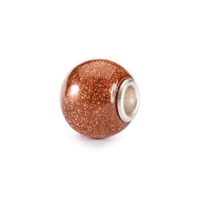 Round Brown Goldstone Bead