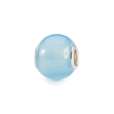 Round Light Blue Agate Bead