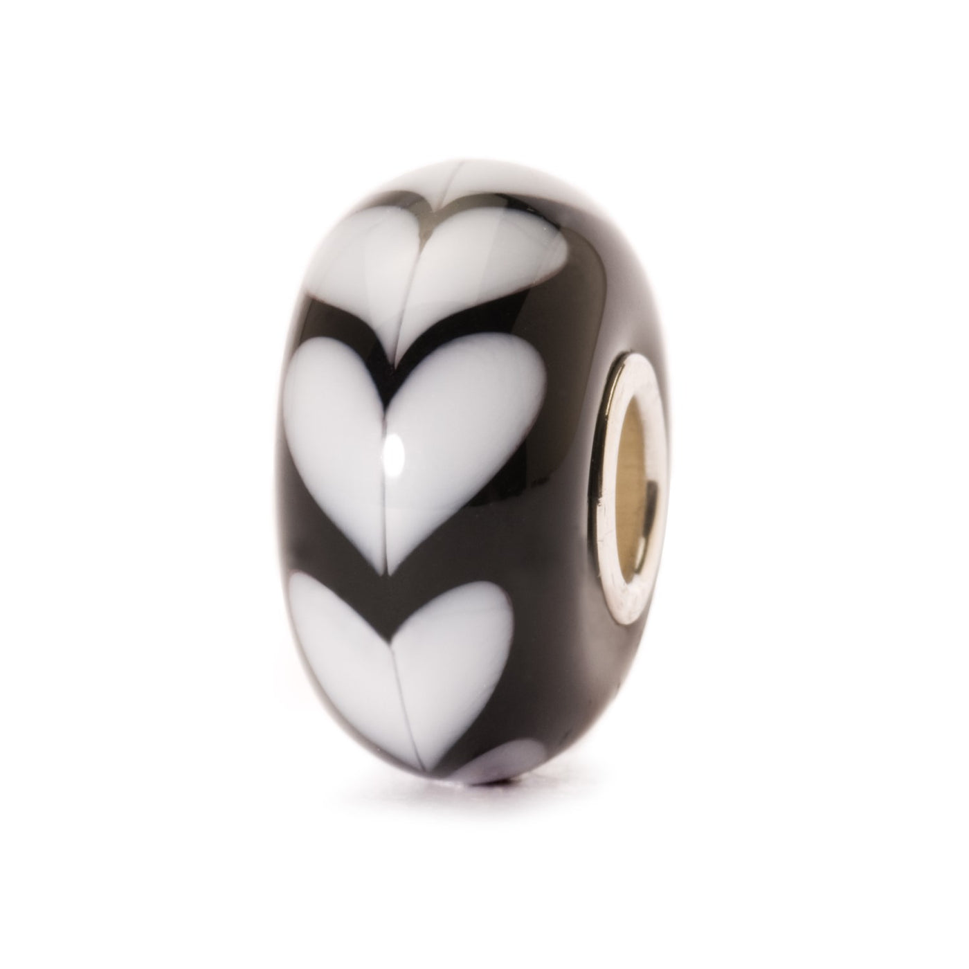 White Heart Bead