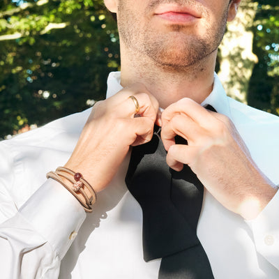 Leather Bracelet Brown/Beige