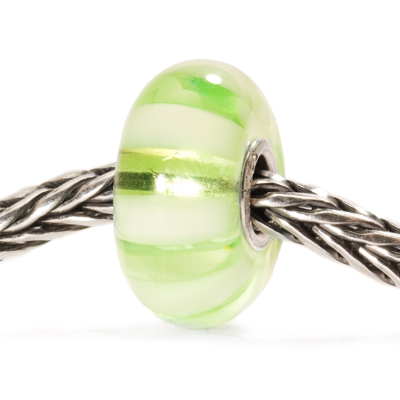 Light Green Stripe Bead